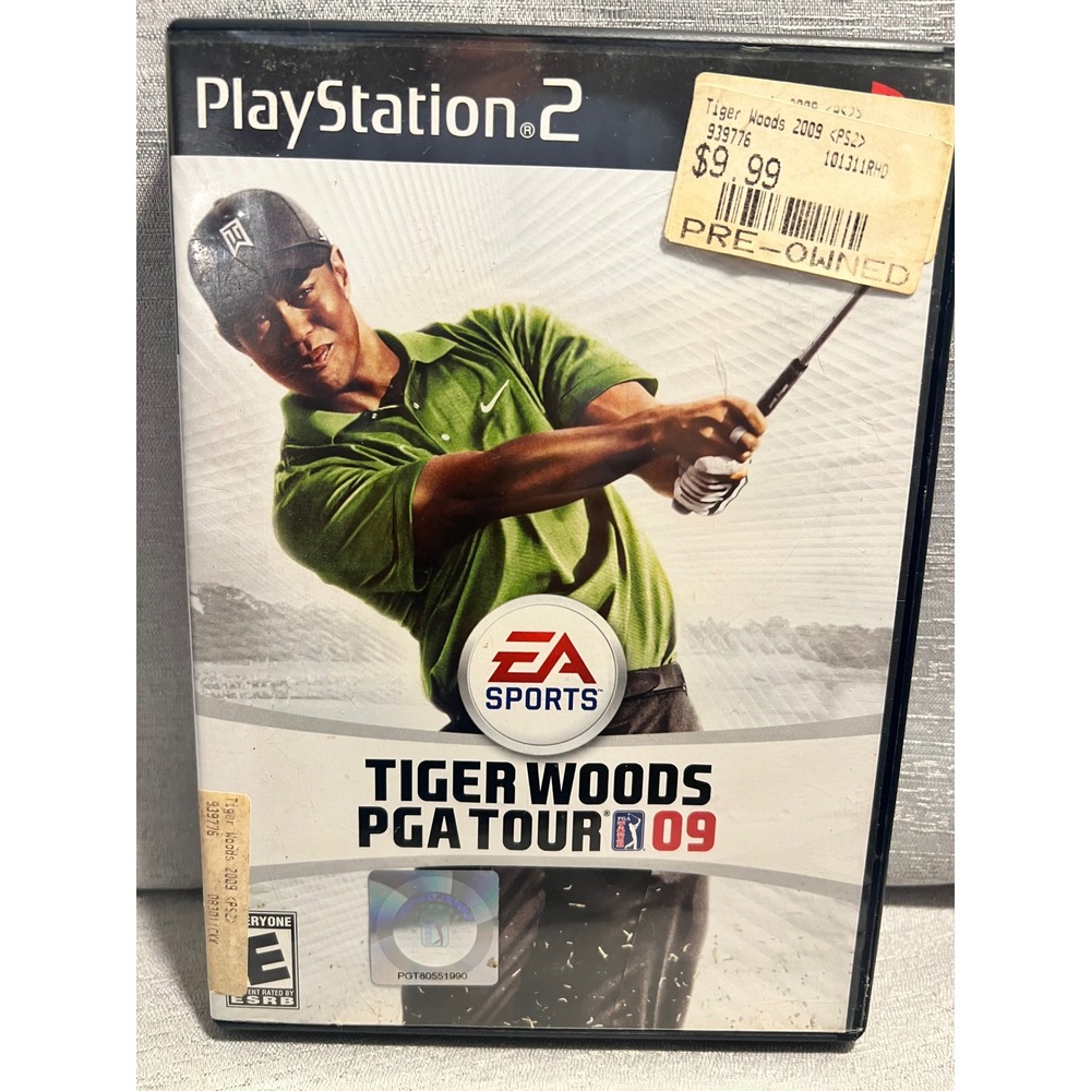 Tiger Woods PGA Tour 09 Sony PlayStation 2 PS2 EA Sports Golf Game CIB